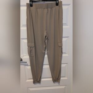 Lisa Rinna Collection Taupe Jogger Pants